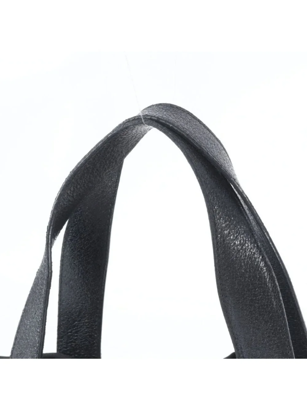 Bvlgari Logo Mania Pouch Leather Tote Shoulder Hand Black